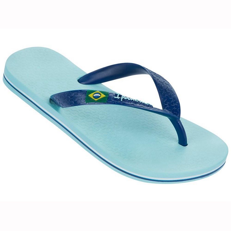 Kids' Ipanema Brazil Flip Flops Navy | ZGAJHMS-86