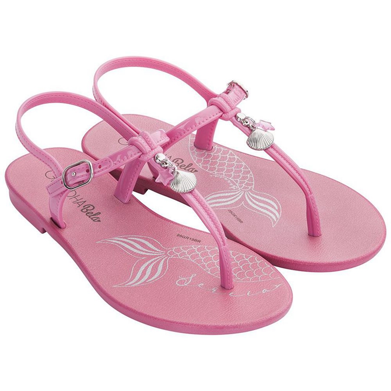 Kids' Ipanema Cacau Sereia Sandals Pink | CTPVJBF-01