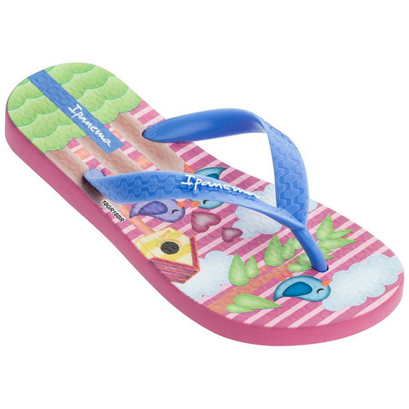 Kids' Ipanema Fun V Flip Flops Pink | KUMNVQB-36