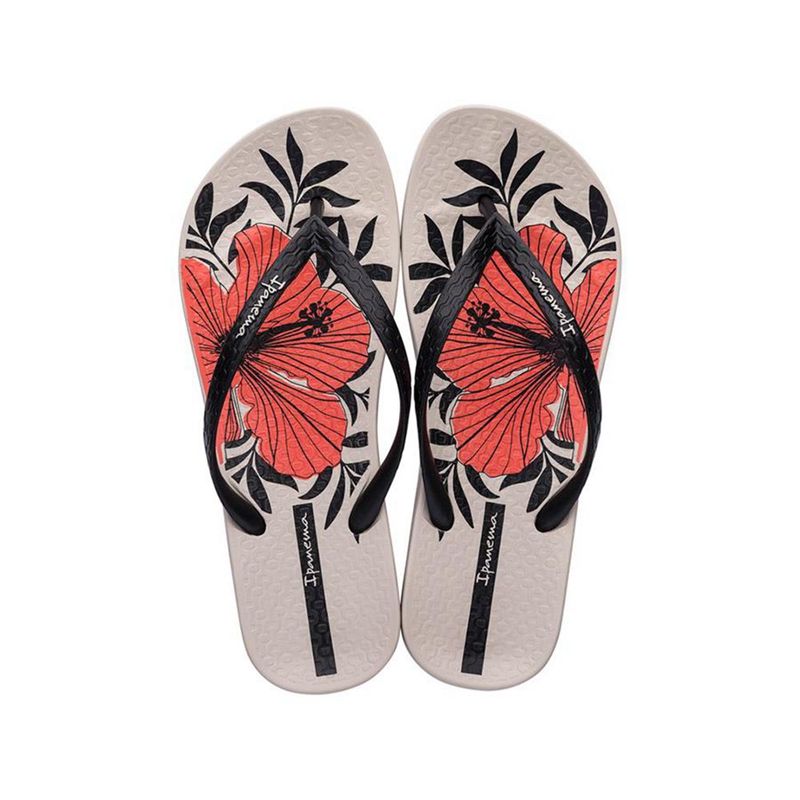 Women's Ipanema Ana Hibiscus Flip Flops Beige | HAQLYEG-74