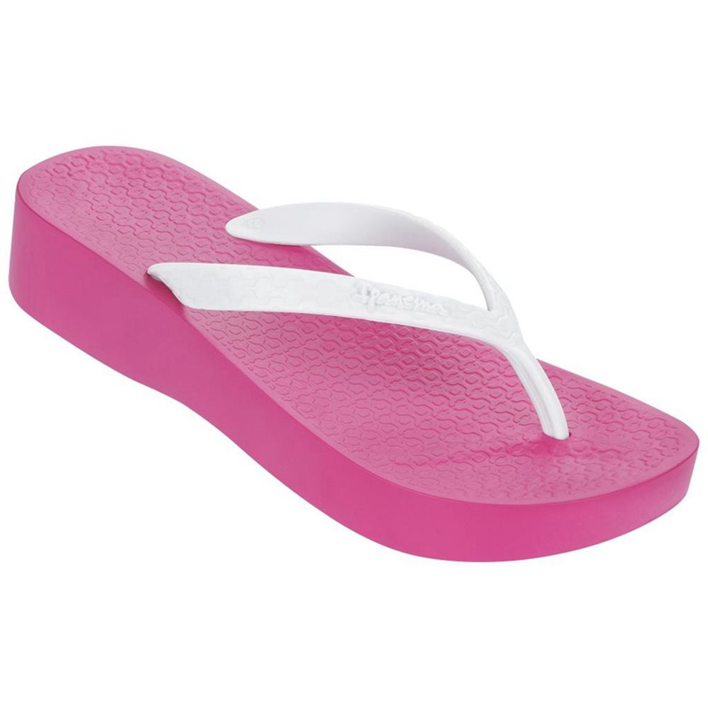 Women's Ipanema Brasil Tropical Plat Flip Flops Pink | MDRGSAX-38