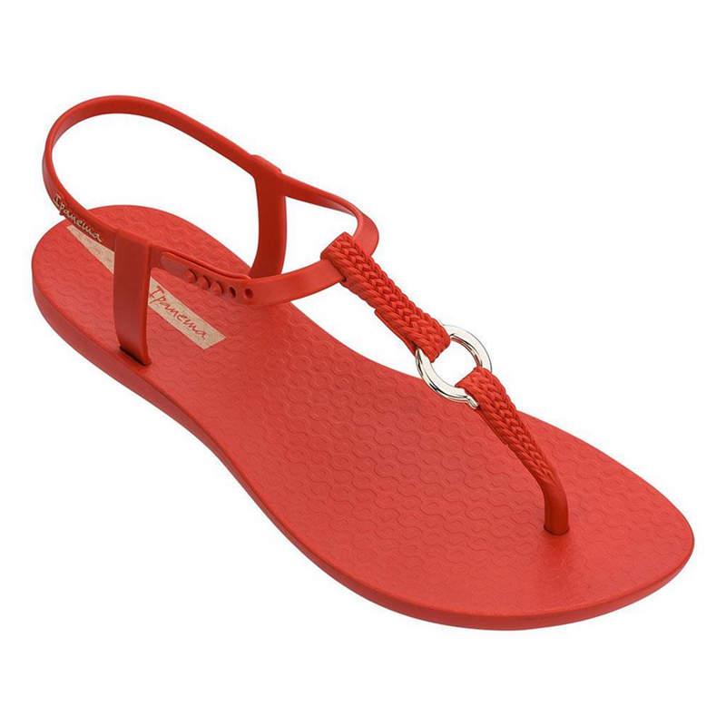 Women's Ipanema Charm VII Aro Sandals Red | QZGXNUA-12