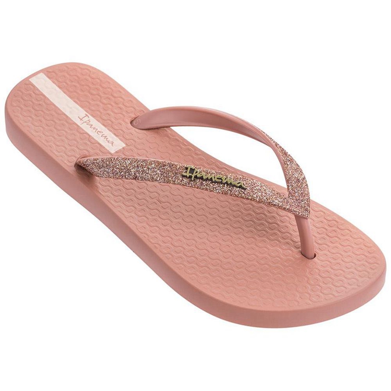 Women's Ipanema Glitter II Flip Flops Pink | BCYPUVK-16