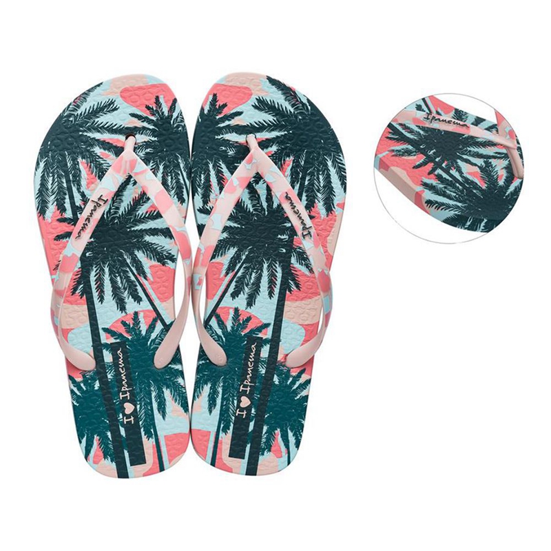 Women's Ipanema I Love Sun Flip Flops Pink | FMSOHKG-07