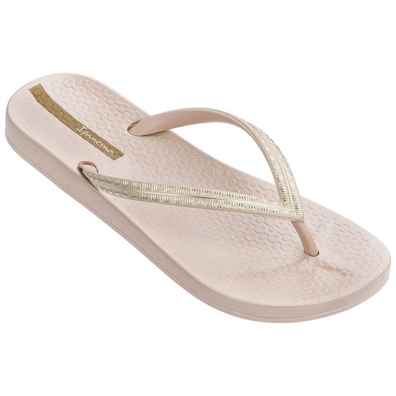 Women's Ipanema Mesh IV Flip Flops Gold | KMNSHWO-75