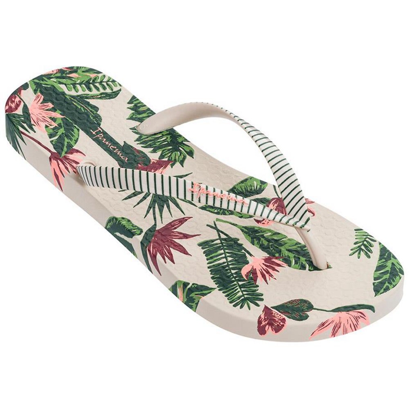 Women's Ipanema Paradise Flip Flops Beige | ATUSHVC-14