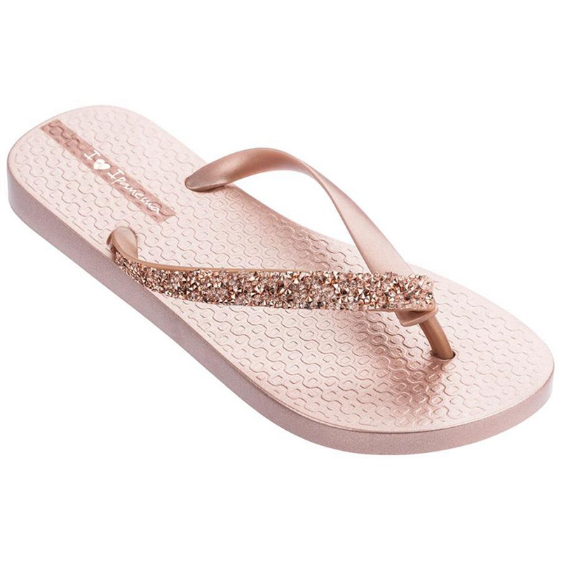 Women's Ipanema Pebble Flip Flops Pink | WUGQZTP-59