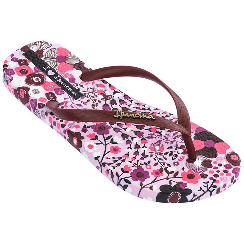 Women's Ipanema Pop Flip Flops Burgundy | WBHEKGL-60