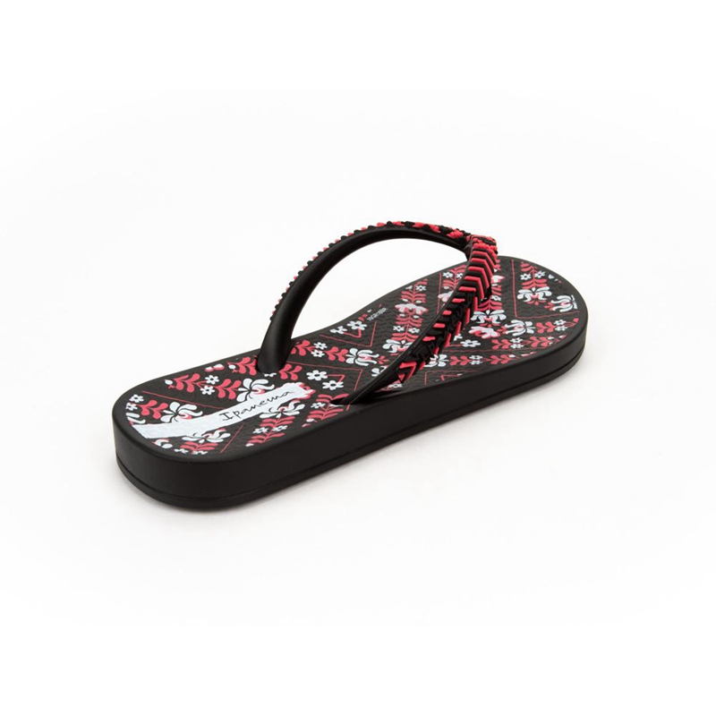 Kids' Ipanema Ana Lovely II  Flip Flops Black | OHSTKEC-92