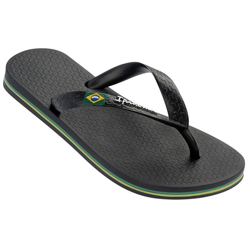 Kids\' Ipanema Brazil Flip Flops Black | PROTWXQ-83