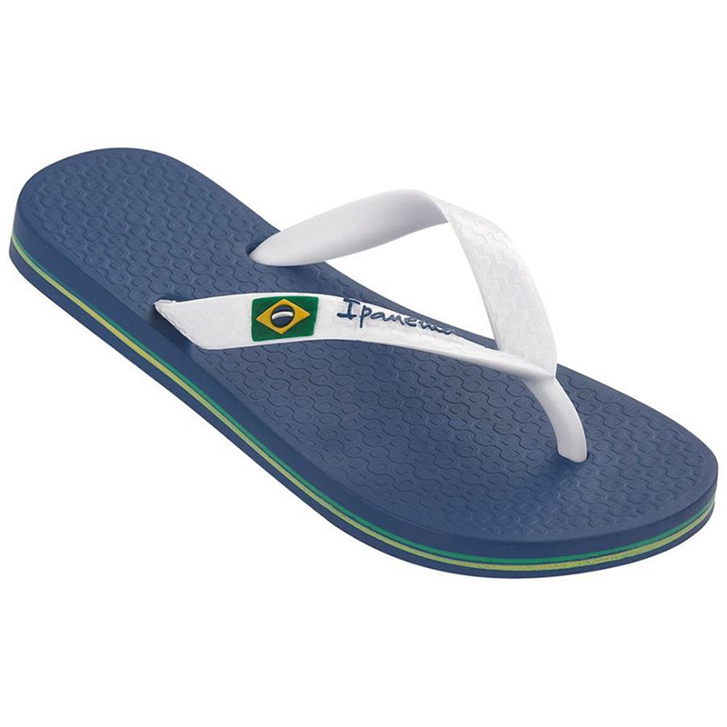 Kids\' Ipanema Brazil Flip Flops White | HLNTOVD-17