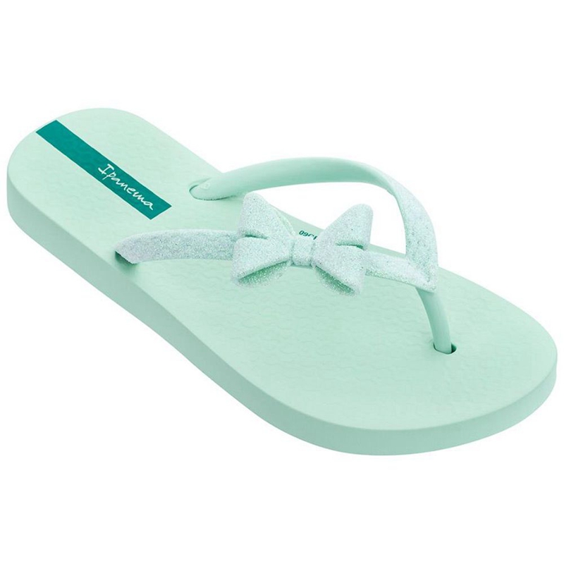 Kids\' Ipanema Glitter IV Flip Flops Green | UOHCRXL-38