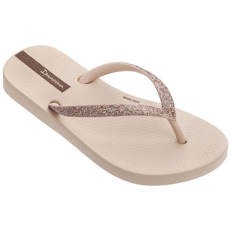 Kids\' Ipanema Lolita IV Flip Flops Beige | HGRLBWK-68