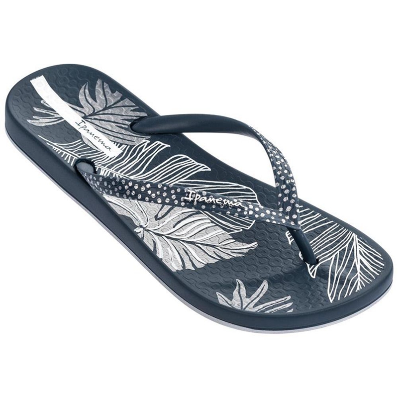 Women\'s Ipanema Ana Frond Flip Flops Blue | HFODEIR-42