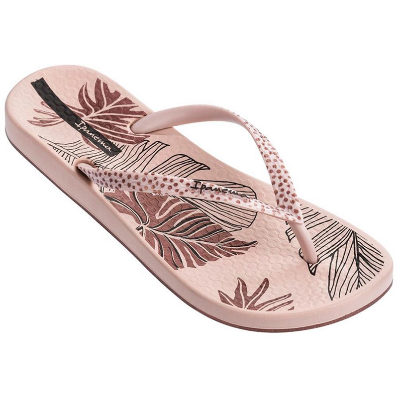 Women\'s Ipanema Ana Frond Flip Flops Pink | KMEPZIU-07