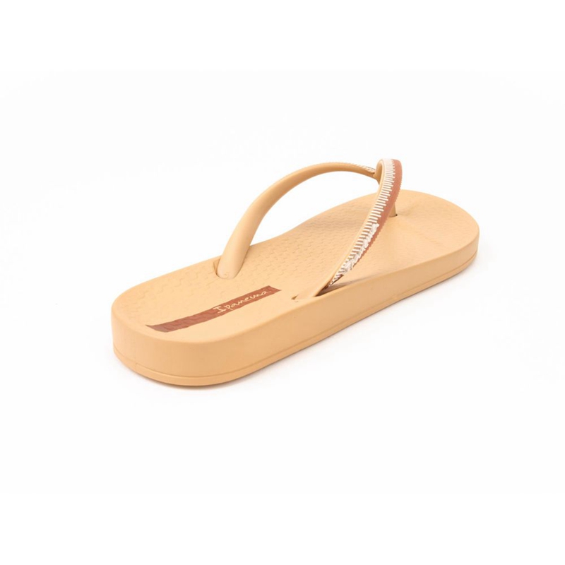 Women's Ipanema Ana Lovely IX  Flip Flops Beige | XGWHUEA-70