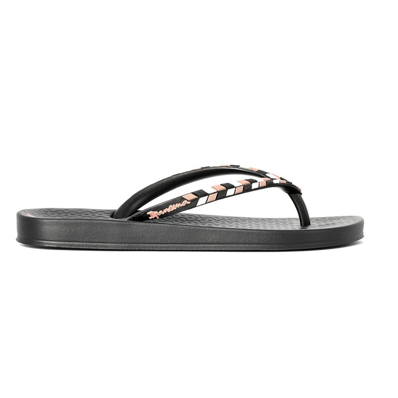 Women's Ipanema Ana Lovely X  Flip Flops Black | YNEXVAS-87