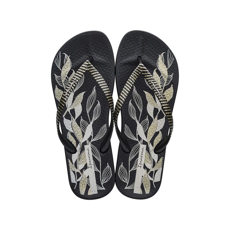 Women\'s Ipanema Anatomic Nature IV  Flip Flops Black | HAMPLUG-61