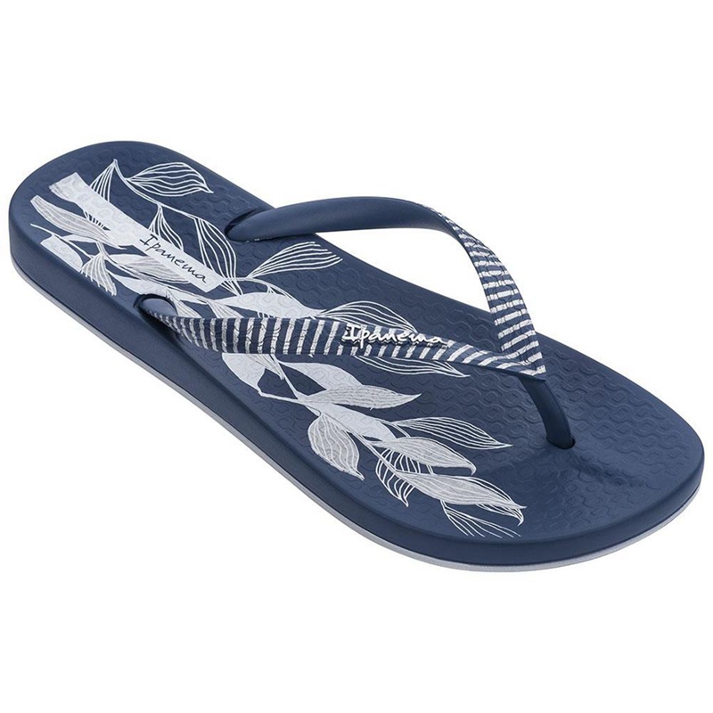 Women's Ipanema Anatomic Nature IV  Flip Flops Navy | TXVZLJR-26