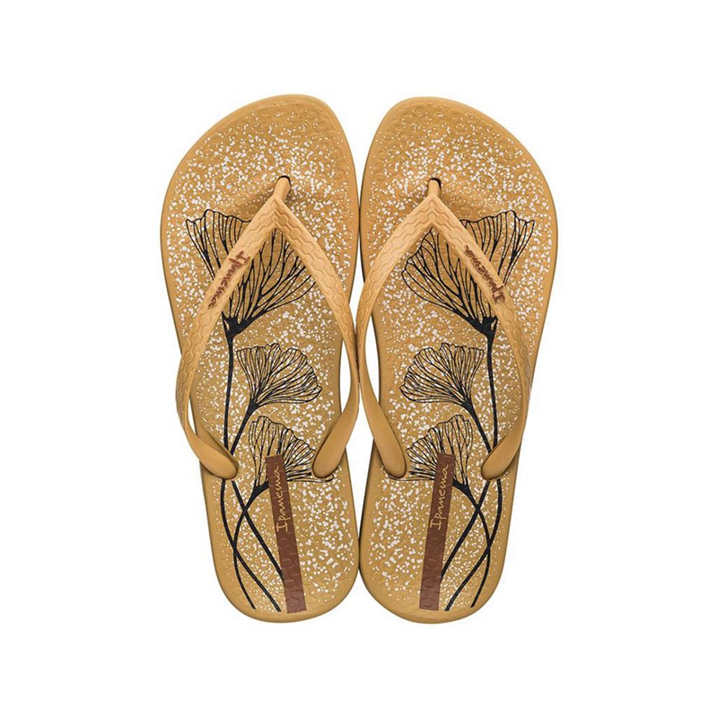 Women\'s Ipanema Anatomic Temas XI  Flip Flops Khaki | PGNUZVW-72