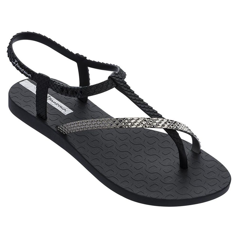 Women\'s Ipanema Class Wish II  Sandals Black | DNWUSTL-09