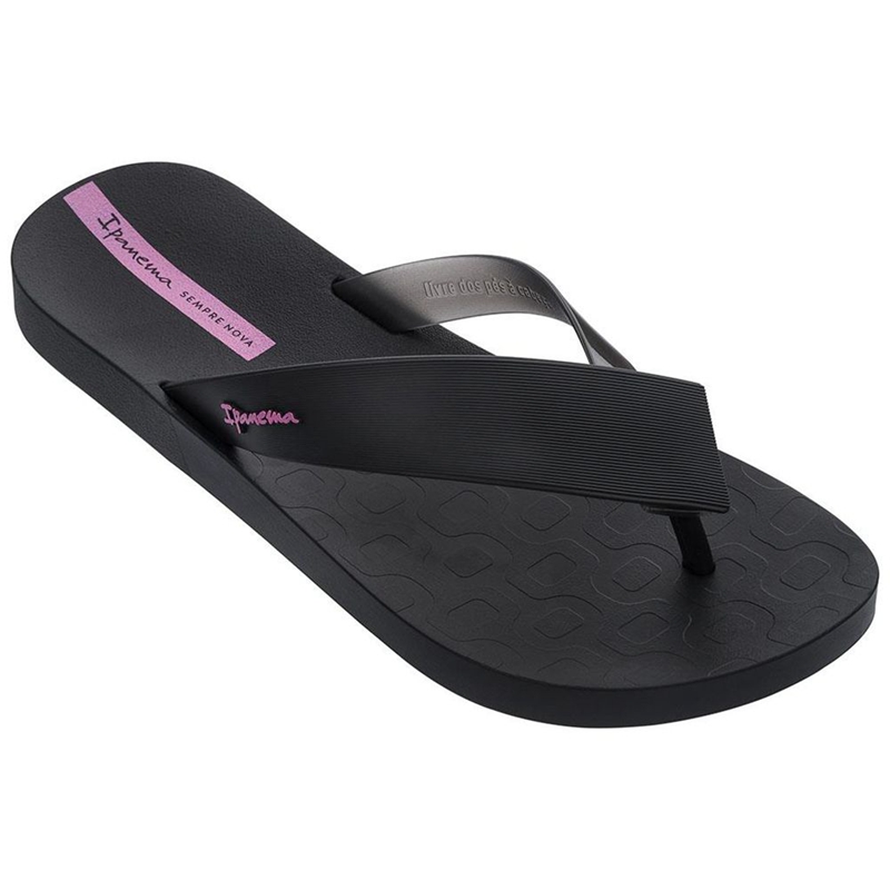 Women\'s Ipanema Hit Flip Flops Black | JAUCHPW-25