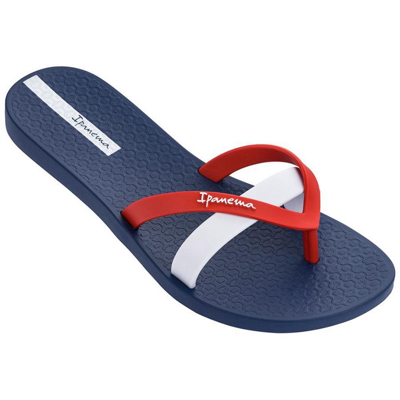 Women\'s Ipanema Kirei Flip Flops Navy | ORSUQML-98