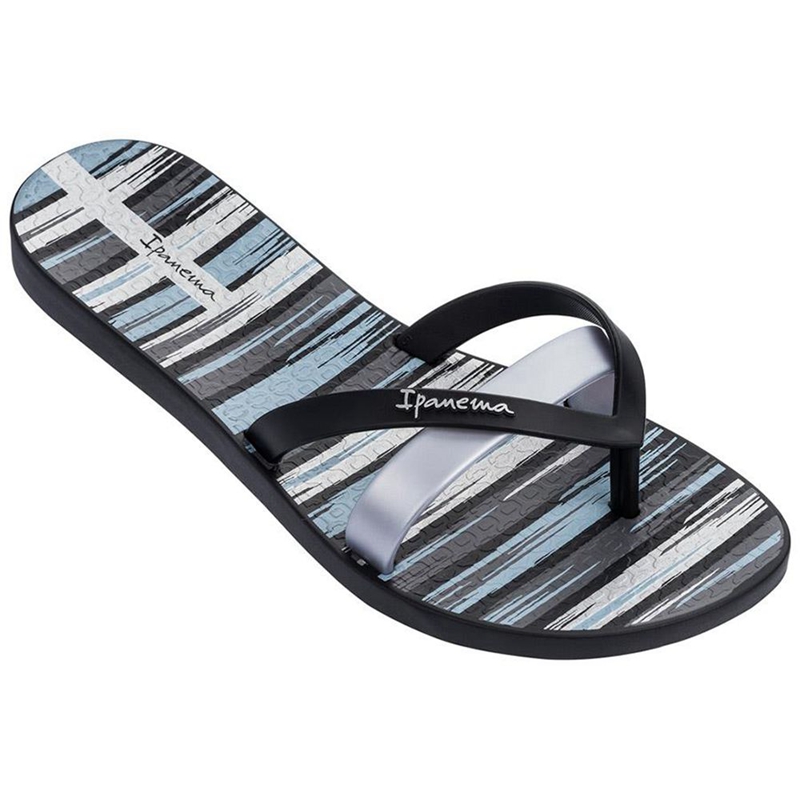 Women\'s Ipanema Kirei Silk IV  Flip Flops Black | BWCQXPT-29