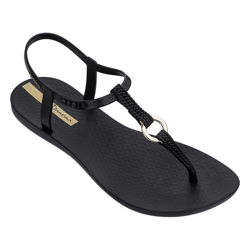 Women\'s Ipanema Link Sandals Black | KAQPNTL-16