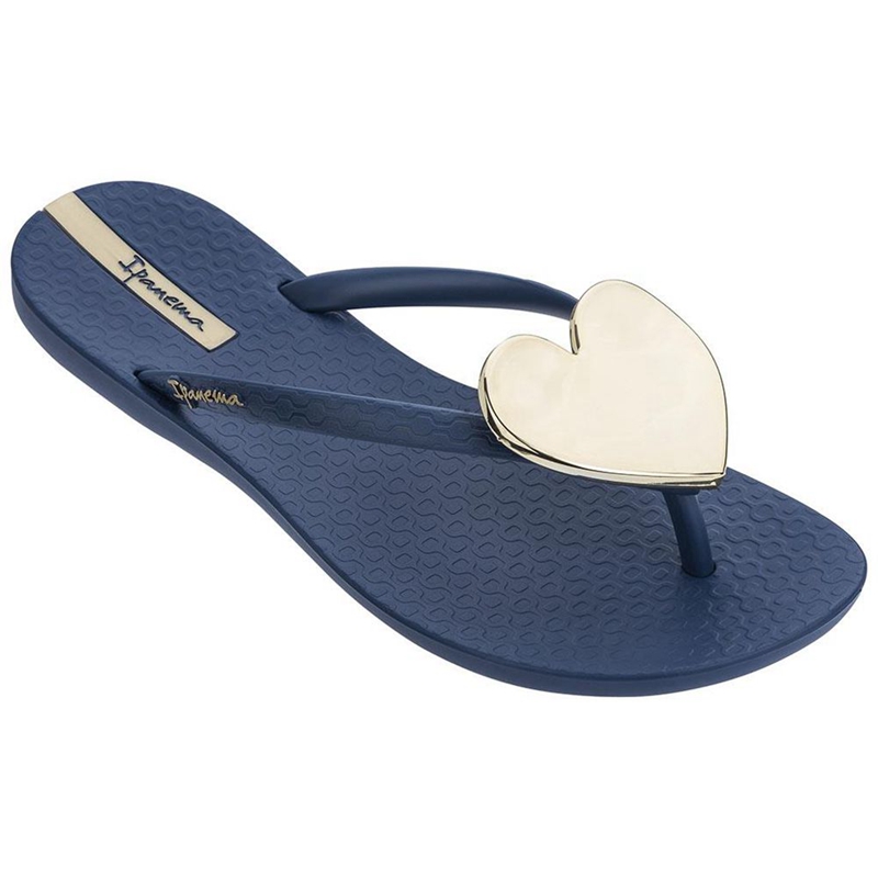 Women\'s Ipanema Maxi Fashion II  Flip Flops Navy | GROJBCT-53