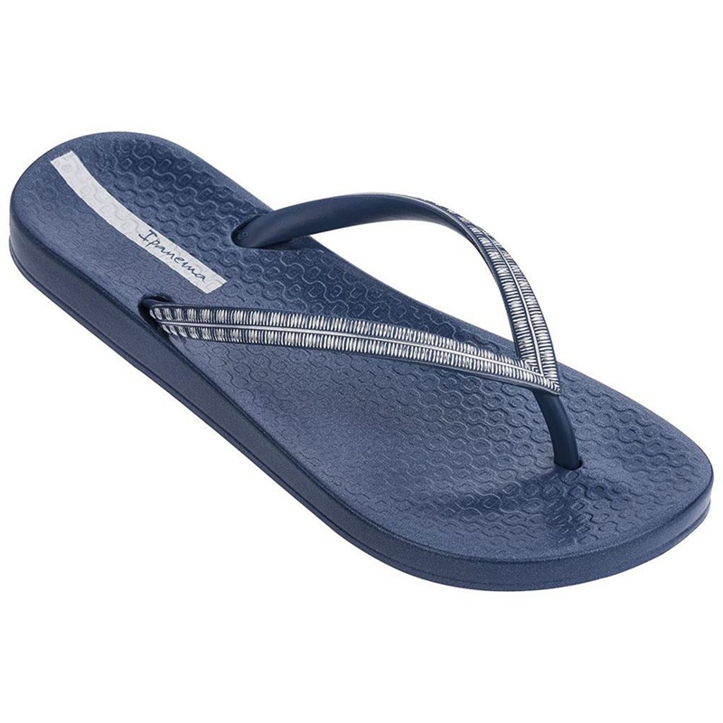 Women\'s Ipanema Mesh IV Flip Flops Navy | PYXKMVT-19