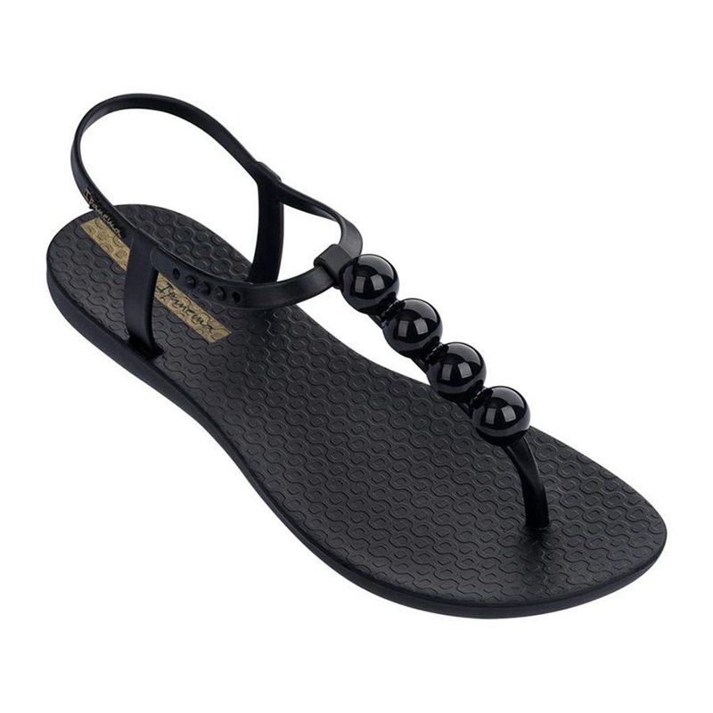 Women\'s Ipanema Pearl Sandals Black | CXVTQUG-09