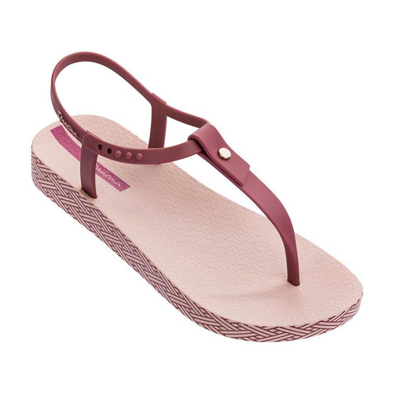 Women\'s Ipanema Plush Weave Sandals Pink | YNUTBIS-19